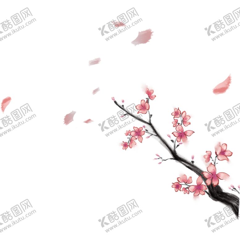 编号：67561206270912372639【酷图网】源文件下载-中国风水墨梅