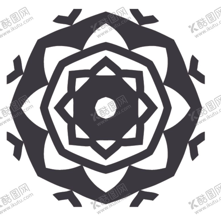 编号：81146410130535375135【酷图网】源文件下载-黑白简约花纹图案设计