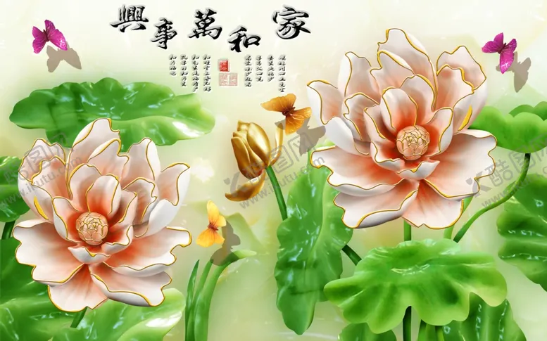 编号：90023307061802119292【酷图网】源文件下载-玉雕背景墙