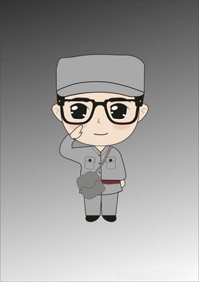 卡通人工装眼睛男物书包