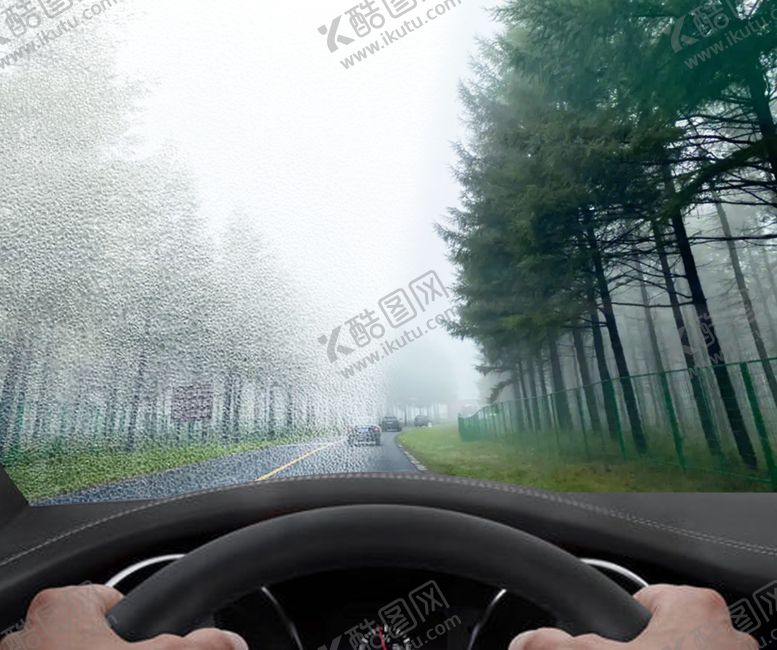 编号：26636002171612173641【酷图网】源文件下载-玻璃上的雨雾对比效果图