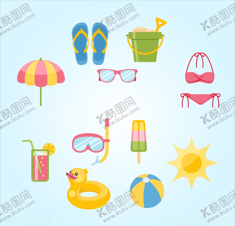 编号：21413805190124142597【酷图网】源文件下载-夏日元素