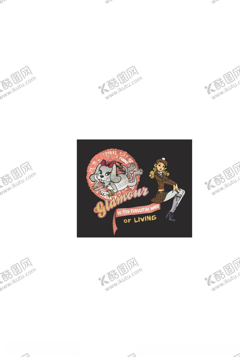 编号：94939610200253247659【酷图网】源文件下载-动物组合印花