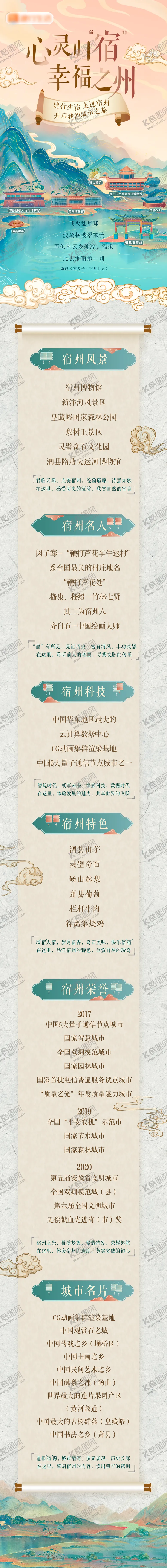 编号：84006104220755201170【酷图网】源文件下载-宿州地标文化建筑H5专题设计