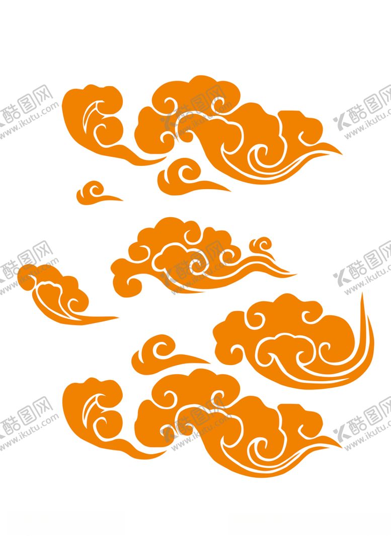 编号：84304010221819092178【酷图网】源文件下载-祥云矢量图
