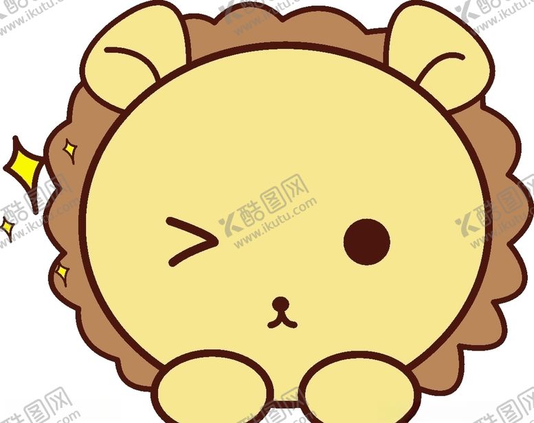 编号：76893407090135327007【酷图网】源文件下载-小清新动物可爱狮子
