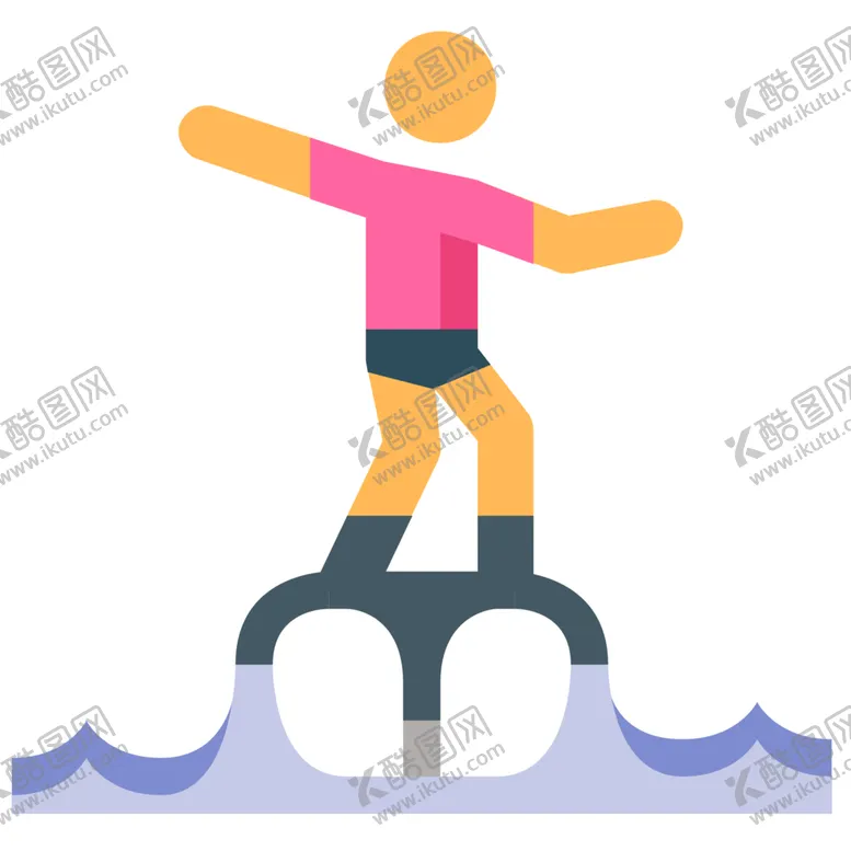 编号：89056307011116477950【酷图网】源文件下载-平衡木运动标志图形图标装饰素材