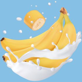 香蕉酸奶香蕉牛奶海报
