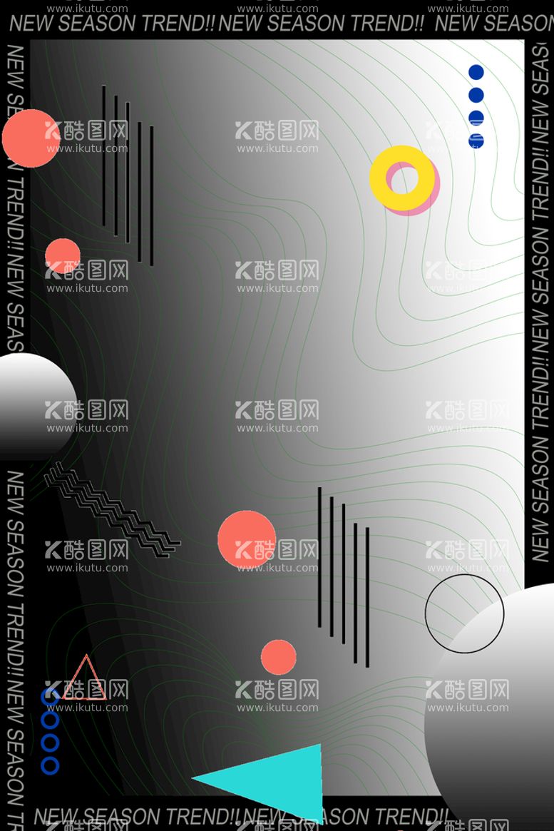 编号：57233211120032402314【酷图网】源文件下载-几何抽象海报