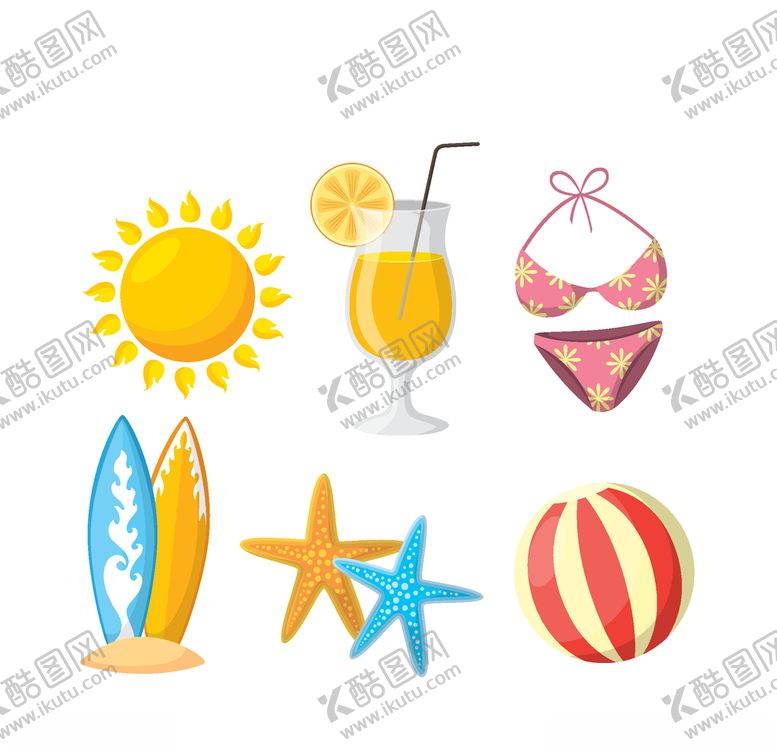 编号：64361010150616331573【酷图网】源文件下载-夏日元素