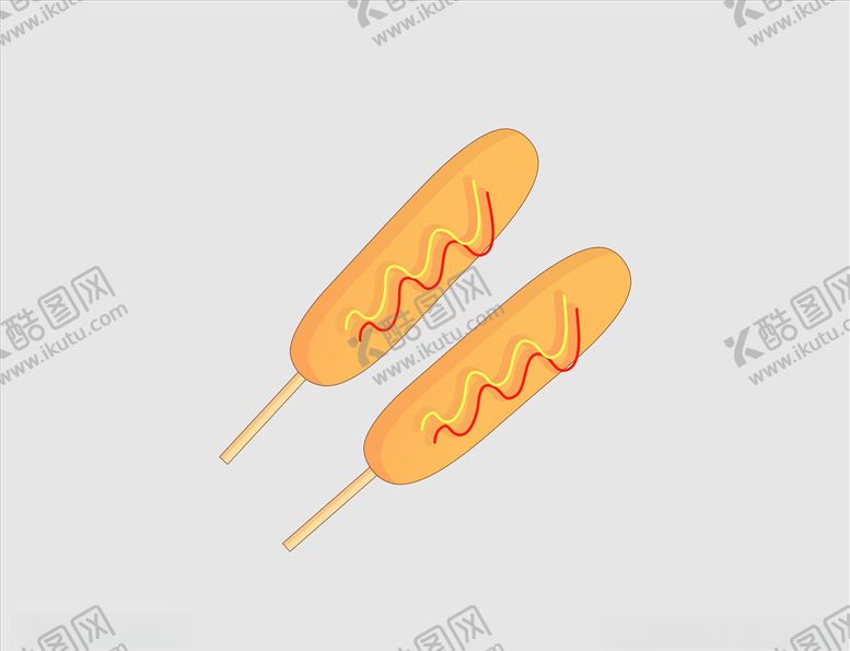 编号：54961009290748201969【酷图网】源文件下载-矢量香肠热狗