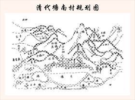 清代塘南村规划图