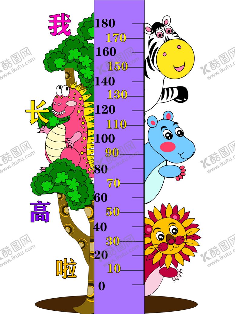 编号：89154112221901596507【酷图网】源文件下载-身高标尺