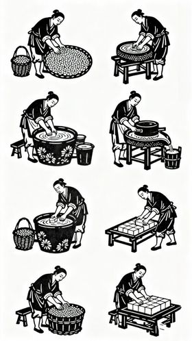 传统豆腐操作步骤图示