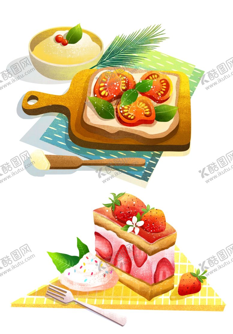 编号：97192410281820006070【酷图网】源文件下载-手绘餐饮美食