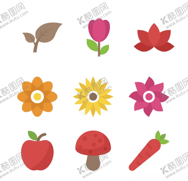 编号：54221404282058536733【酷图网】源文件下载-植物图标