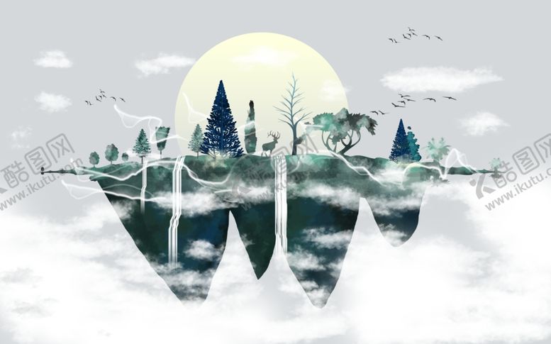 编号：78724310070421022583【酷图网】源文件下载-山水画