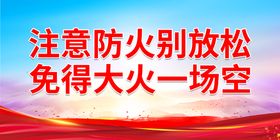 清明节文明祭奠注意防火宣传海报