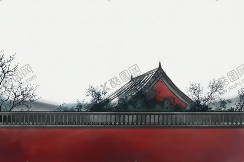 编号：34868105121247335006【酷图网】源文件下载-城墙建筑国风插画卡通背景素材
