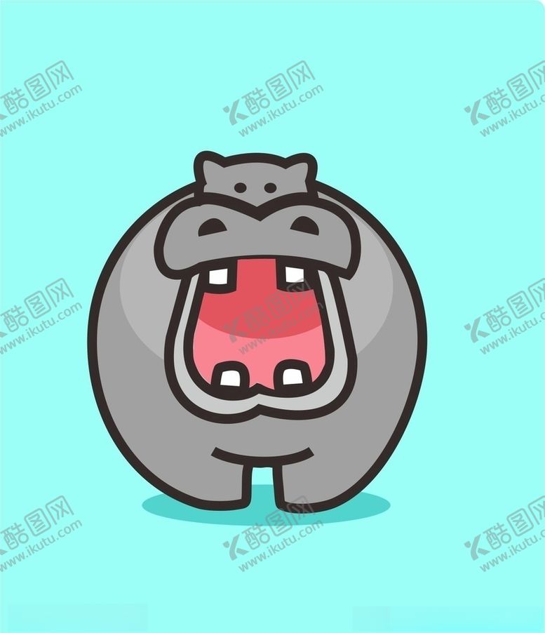 编号：83081209240002153759【酷图网】源文件下载-河马矢量图