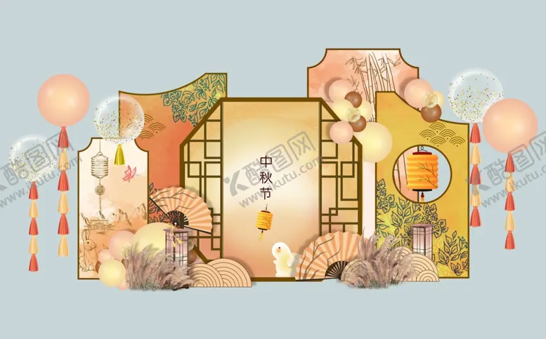 编号：98657202181815538390【酷图网】源文件下载-中秋节秋调美陈