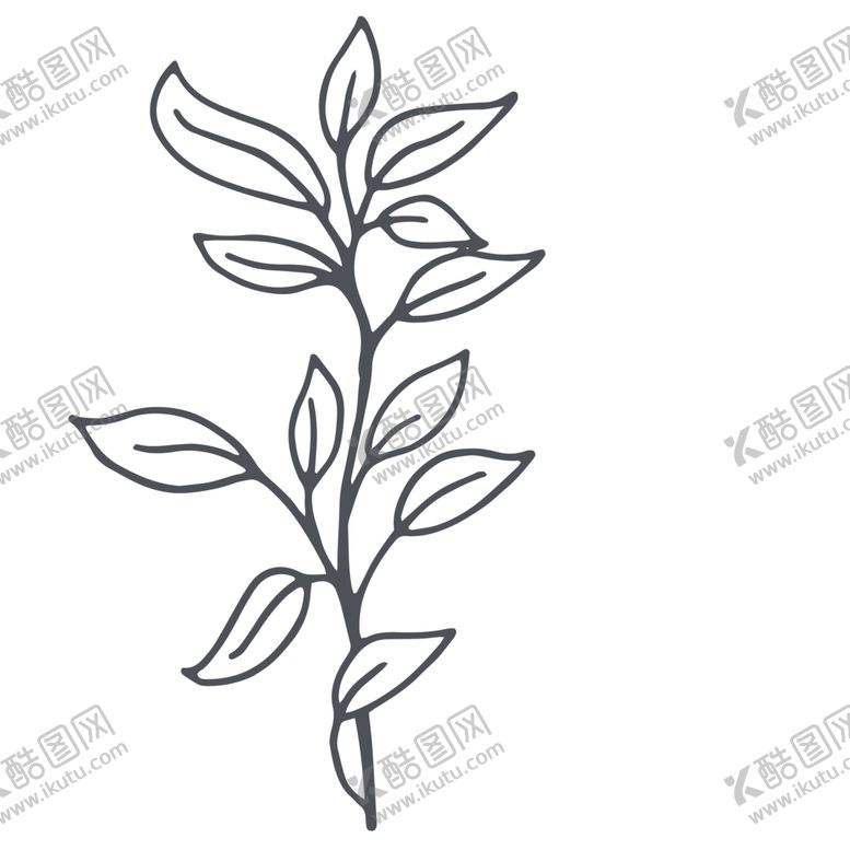 编号：33433406232024252244【酷图网】源文件下载-手绘植物