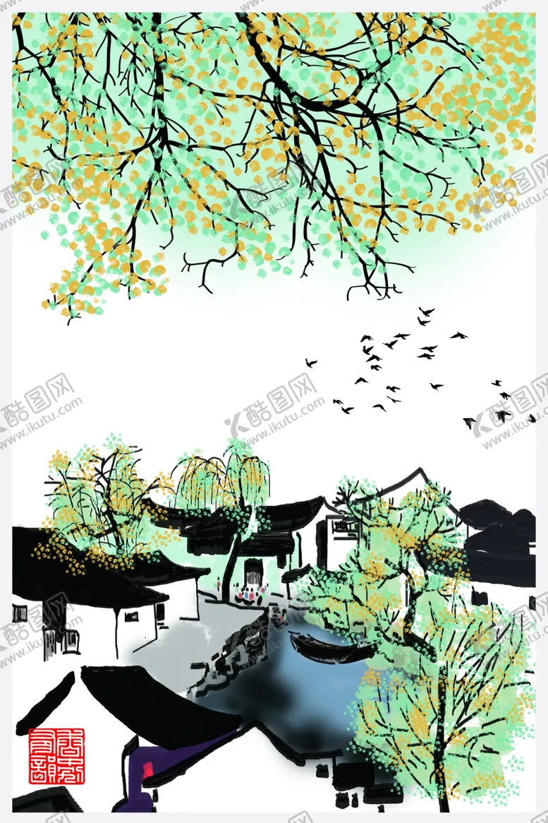 编号：40779906242125349934【酷图网】源文件下载-中式装饰画