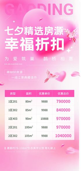 七夕海报节浪漫网店