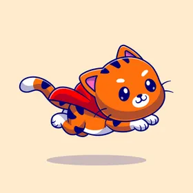 卡通猫咪手绘可爱