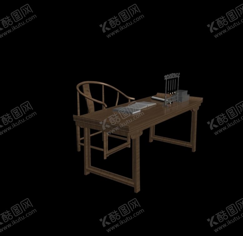 编号：29116909191158209229【酷图网】源文件下载-古典桌椅文房四宝