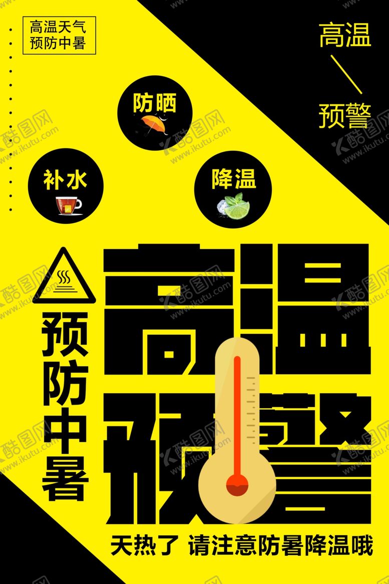 编号：87890806290817523925【酷图网】源文件下载-高温预警