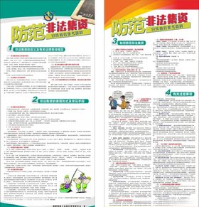 非法集资展架