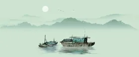 水墨山水画写意大理石巨幅背景墙