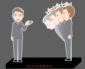 迎宾销售人形立牌