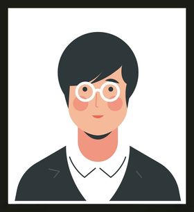 手绘男人男孩卡通卡通动画