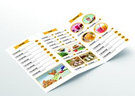 中餐厅三折页菜单