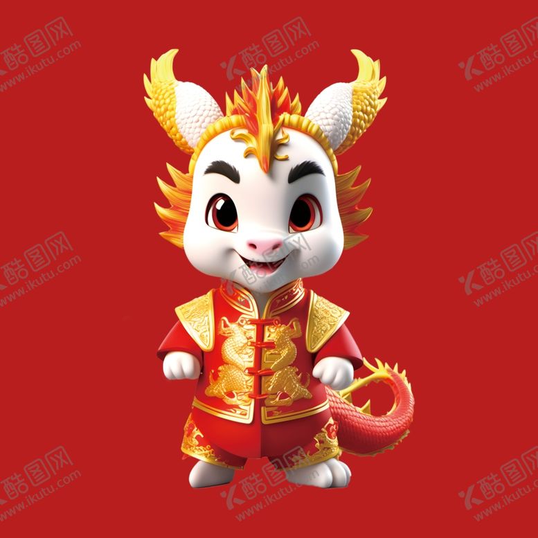 编号：62980502191644567967【酷图网】源文件下载-手绘卡通小龙