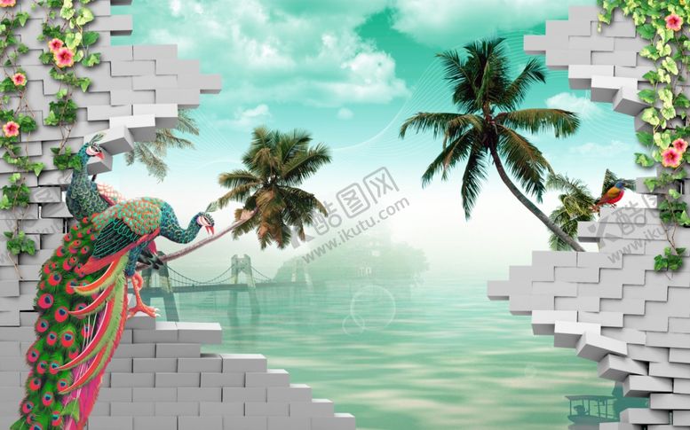 编号：73159310041800246843【酷图网】源文件下载-电视背景墙