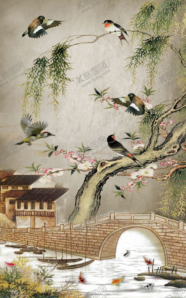 编号：64747909212318087006【酷图网】源文件下载-花鸟装饰画