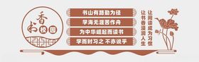 阅读文化墙中学建设图书室校园建设