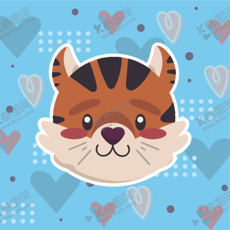 编号：89600610091419139448【酷图网】源文件下载-卡通老虎