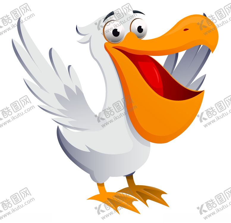 编号：26175910311356493774【酷图网】源文件下载-卡通鹈鹕鸟