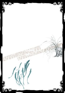 中国风字画框背景