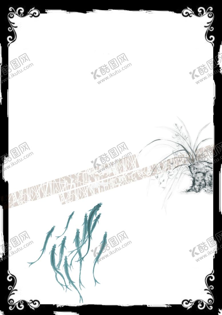 编号：84168006280435091057【酷图网】源文件下载-中国风字画框背景