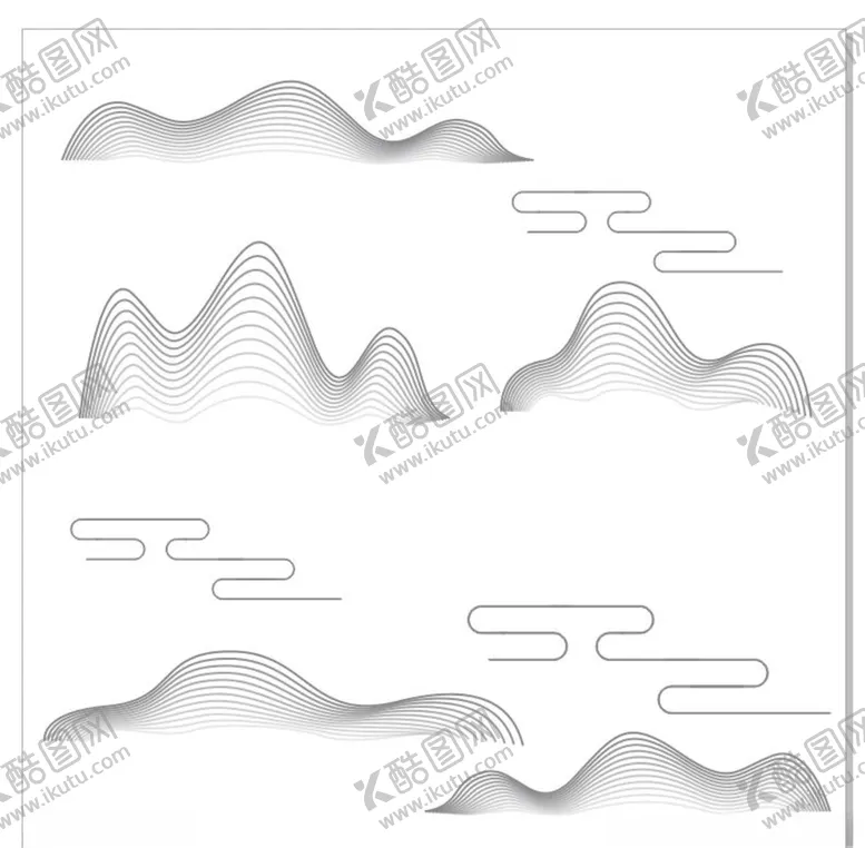 编号：82134606160914413585【酷图网】源文件下载-线条山