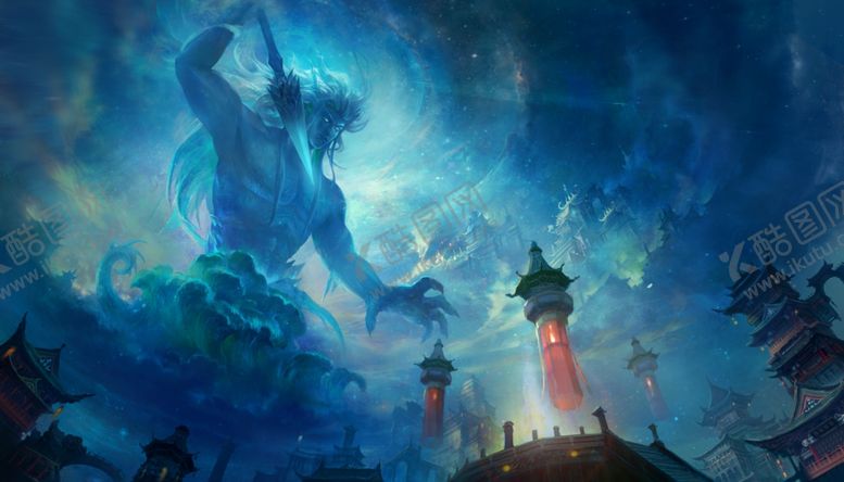 编号：26195310122024533266【酷图网】源文件下载-大气仙侠魔幻场景插画