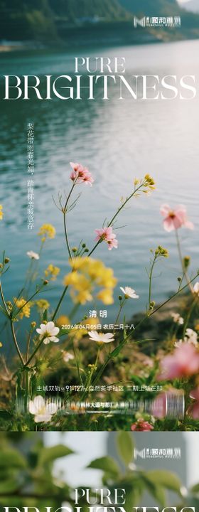 清明节气海报二十四春天