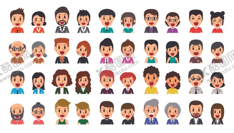 编号：18349809160229123017【酷图网】源文件下载-头像图库