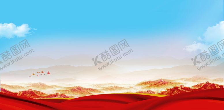 编号：02498509130421337359【酷图网】源文件下载-红色党建背景