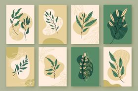 植物插画图案集合